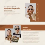 Mariannne an Elementor Template Kit, Website Template UGC Creator Portfolio 9