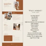 Mariannne an Elementor Template Kit, Website Template UGC Creator Portfolio 5